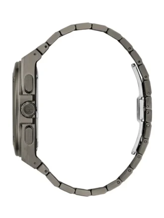 Gc Dark Silver-Tone and Blue Multifunction Watch