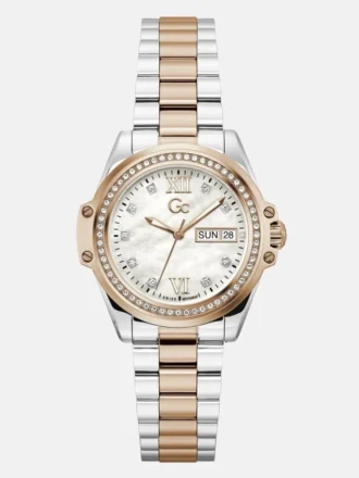 Gc Rose Gold and Silver-Tone Watch