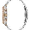 Gc Silver and Rose Gold-Tone Chronograph Watch