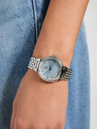 Gc Silver-Tone Analog Watch