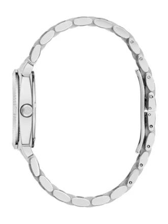 Gc Silver-Tone and Purple Multifunctional Watch