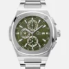 Gc Silver-Tone Chronograph Watch