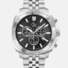 Gc Silver-Tone Chronograph Watch