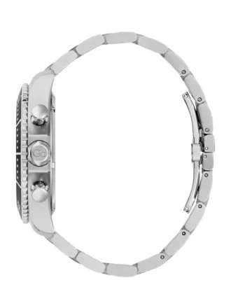 Gc Silver-Tone Chronograph Watch