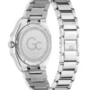 Gc Silver-Tone Crystal Analog Watch