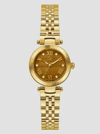 Gc Tiger’s Eye Gemstone Analog Watch