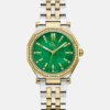 Gc Two-Tone and Green Analog Watch