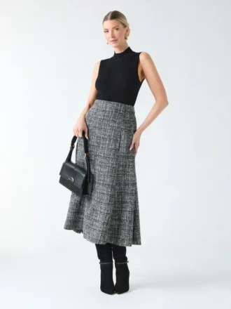 Gea Sparkle Boucle Midi Skirt