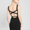 Genna Diamond Knit Sweater Dress