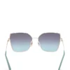 Geometric Butterfly Metal Sunglasses