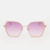 Geometric Metal Sunglasses