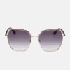 Geometric Metal Sunglasses