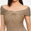 Gia Twisted Lurex Dress