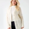 Ginny Cable-Knit Sweater Cardigan