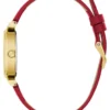 Gold-Tone Analog Leather Watch