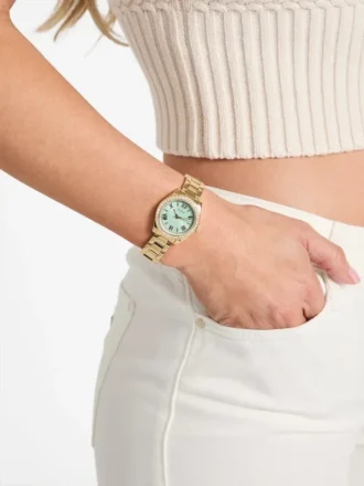 Gold-Tone Analog Watch