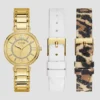 Gold-Tone Analog Watch Set