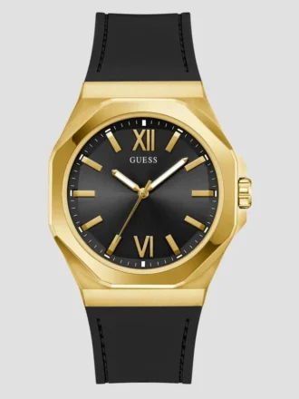 Gold-Tone and Black Analog Watch