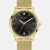 Gold-Tone and Black Analog Watch