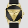 Gold-Tone and Black Analog Watch