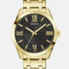 Gold-Tone and Black Analog Watch