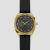 Gold-Tone and Black Analog Watch