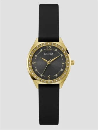 Gold-Tone and Black Analog Watch