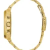 Gold-Tone and Black Multifunction Watch