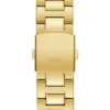 Gold-Tone and Black Multifunction Watch