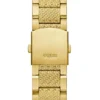 Gold-Tone and Black Textured Multifunction Watch
