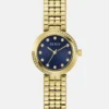 Gold-Tone and Blue Analog Watch