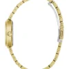 Gold-Tone and Blue Analog Watch