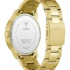 Gold-Tone and Blue Multifunction Watch