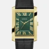 Gold-Tone and Emerald Analog Watch