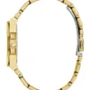 Gold-Tone and Green Analog Watch