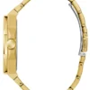 Gold-Tone and Green Analog Watch