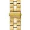 Gold-Tone and Green Analog Watch