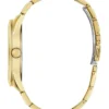 Gold-Tone and Green Analog Watch