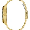 Gold-Tone and Green Multifunction Watch