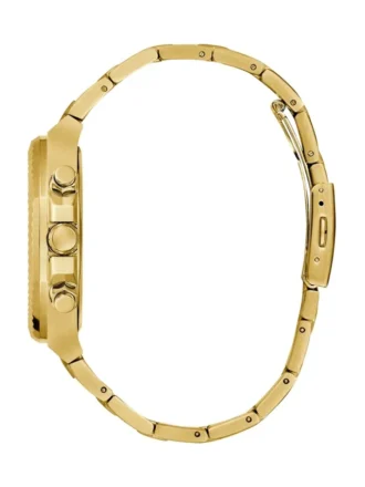 Gold-Tone and Green Multifunction Watch