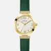 Gold-Tone and Leather Analog Watch