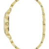 Gold-Tone Crystal Analog Watch