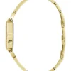 Gold-Tone Hexagon Analog Watch
