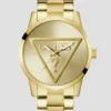 Gold-Tone Logo Analog Watch