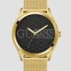 Gold-Tone Mesh Analog Watch