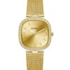 Gold-Tone Mesh Analog Watch