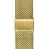 Gold-Tone Mesh Analog Watch