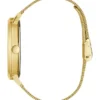 Gold-Tone Mesh Diamond Analog Watch