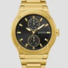 Gold-Tone Multifunction Watch