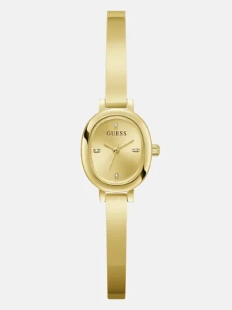 Gold-Tone Oval Analog Watch